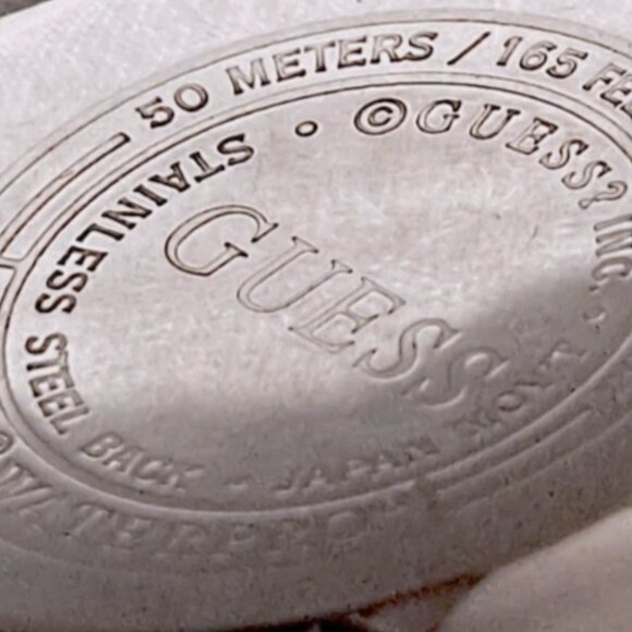 Men's GUESS Waterpro Silver Tone Classic Steel Bracelet Watch, Date, 39mm Quartz - Picture 6 of 10